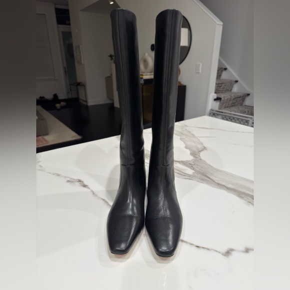 Loeffler Randall “Lillian” Tall Boot Black Leather Size 7 Like New - Picture 2 of 12